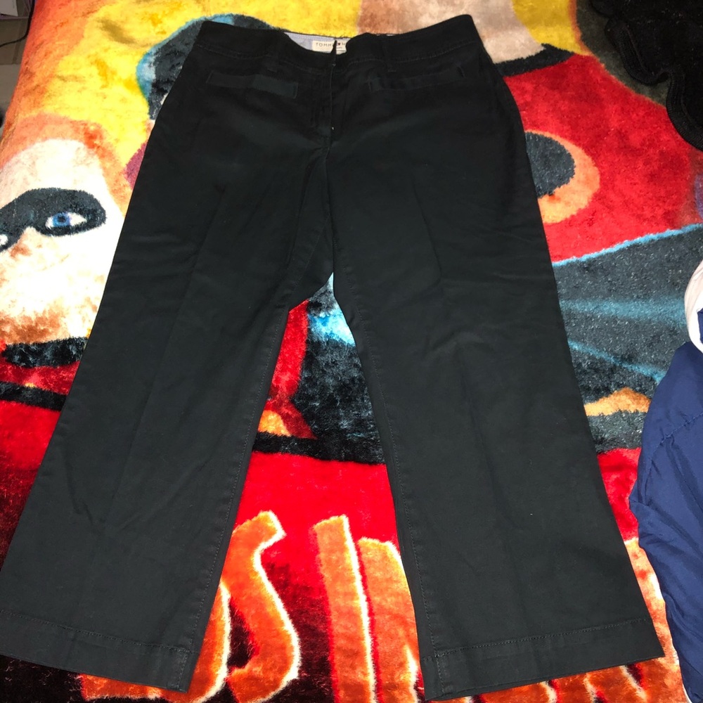 TOMMY HILFIGER BLACK JANIE FIT PANTS